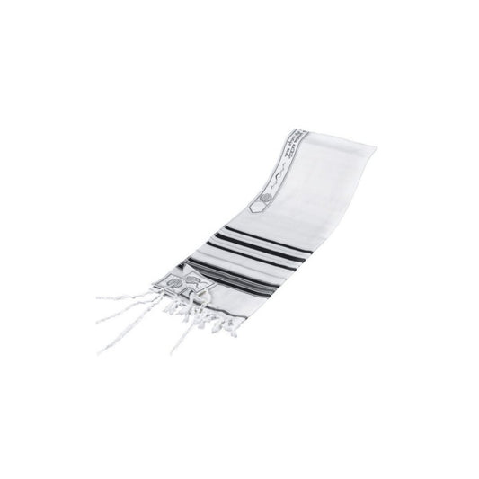 Tallis Wool Lurex Stripes - Ofek's Judaica -